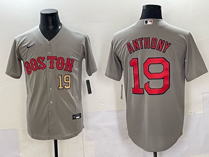 Men Boston Red Sox Nike #19 Anthony Grey 2025 MLB Jersey 06